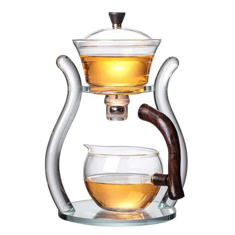 Fashionable Temperament Semi-automatic Glass Tea Set