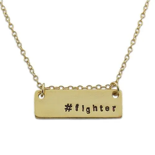 Fighter/Survivor Hashtag Necklace