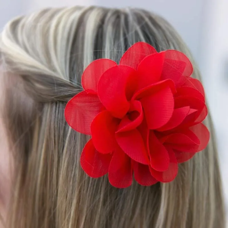 Hawaiian Escape Red Hair Clip