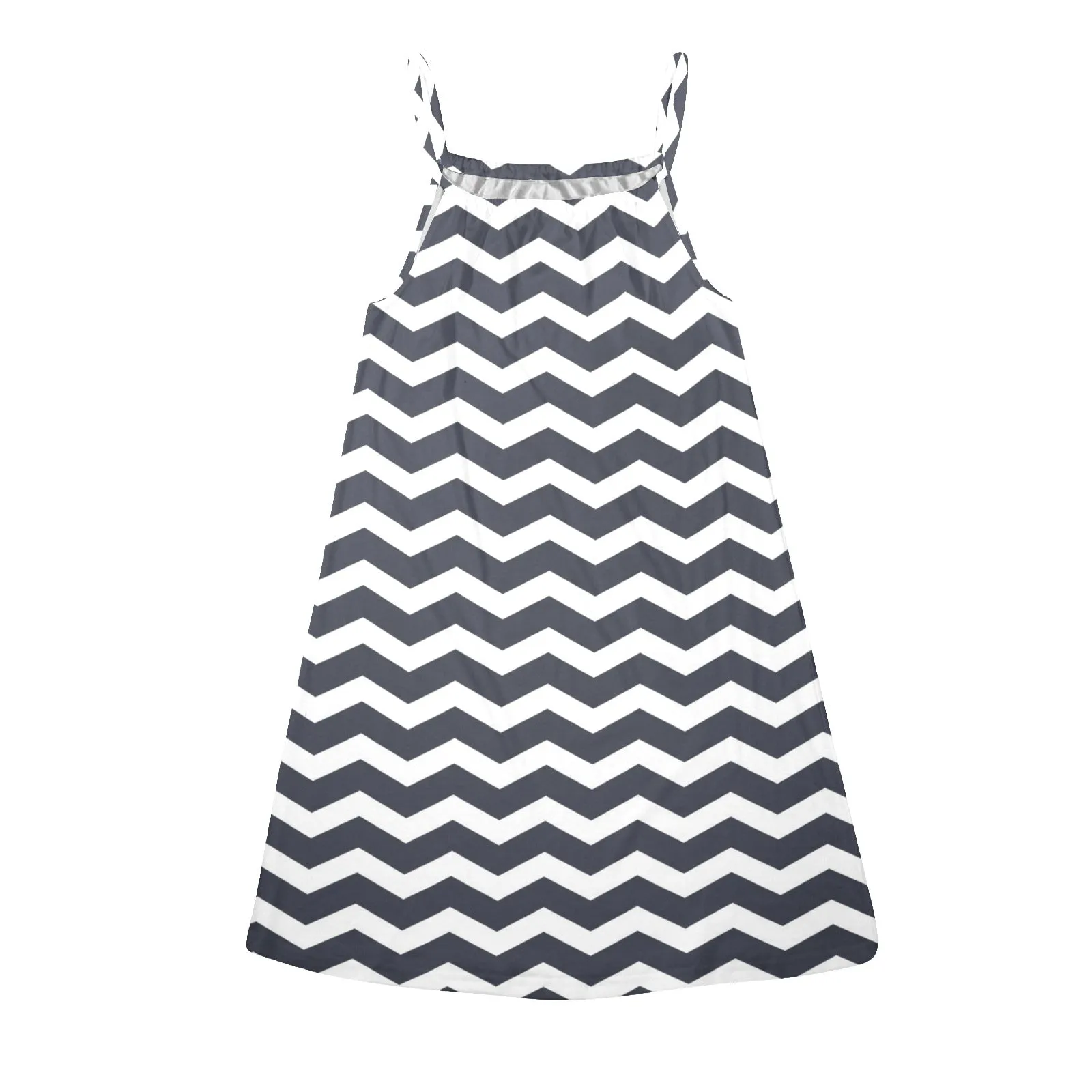 HERR BONE DRESS Drawstring Neck Sleeveless Dress (Model D68)