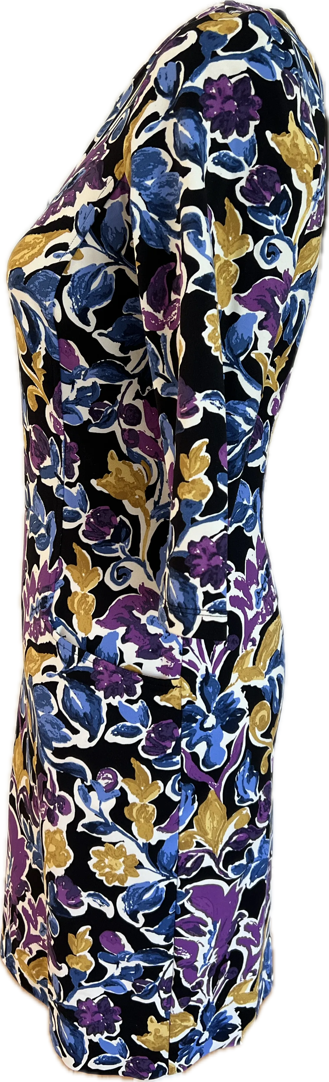 J. McLaughlin Purple Print Dress, XS