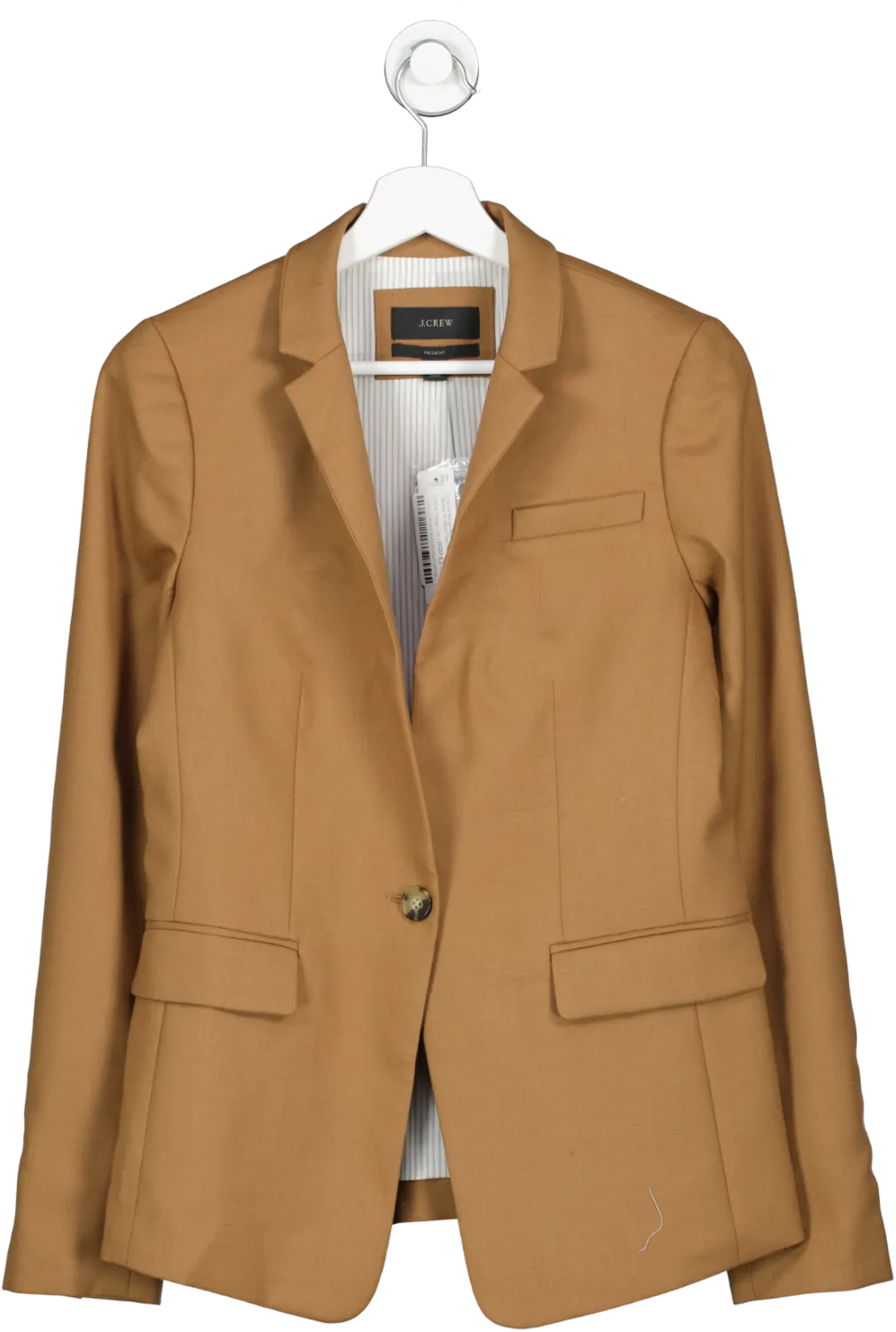 J.CREW Beige Warm Camel Regent Blazer In Wool Flannel BNWT UK 6 TALL