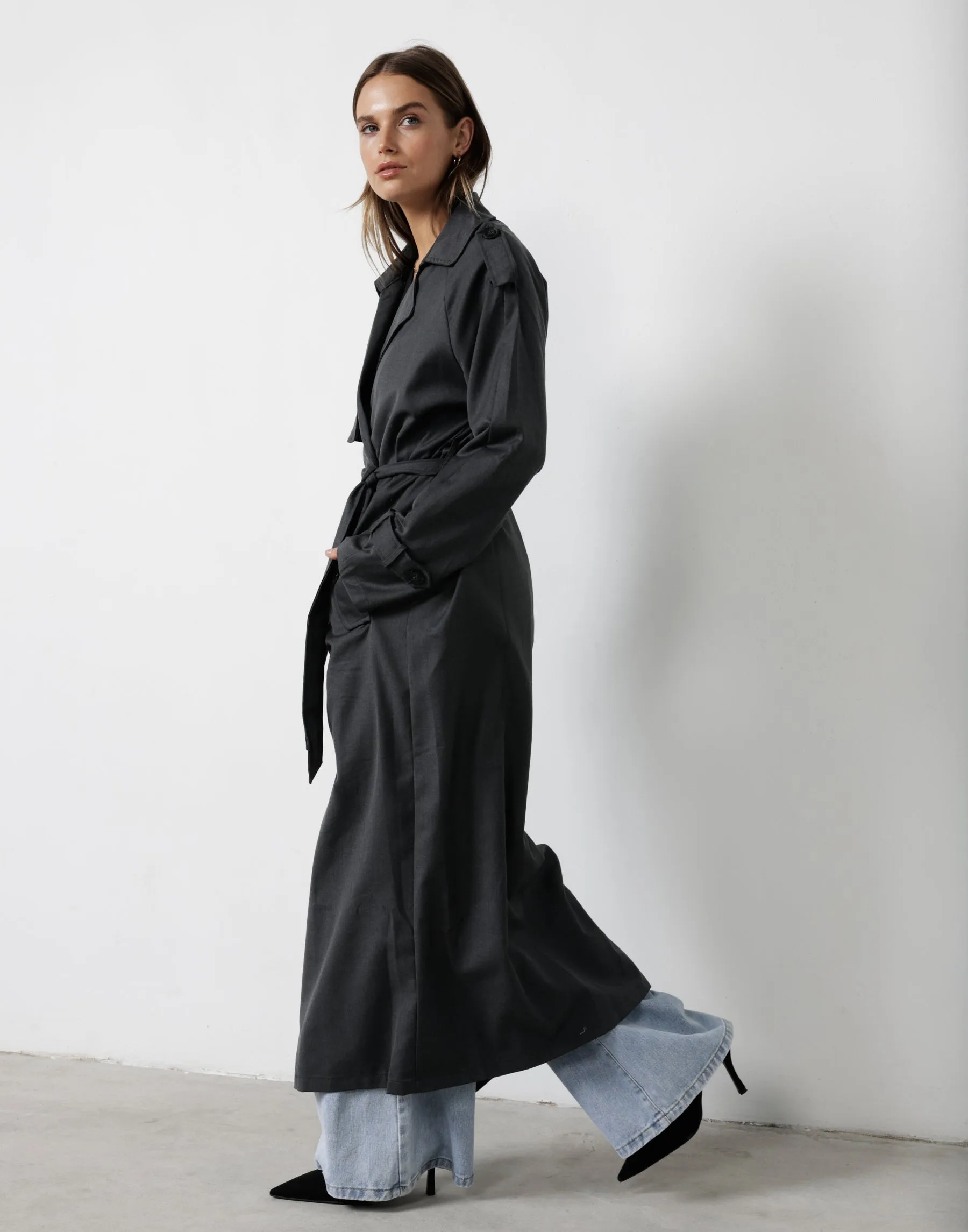 Jericho Trench Coat (Charcoal)