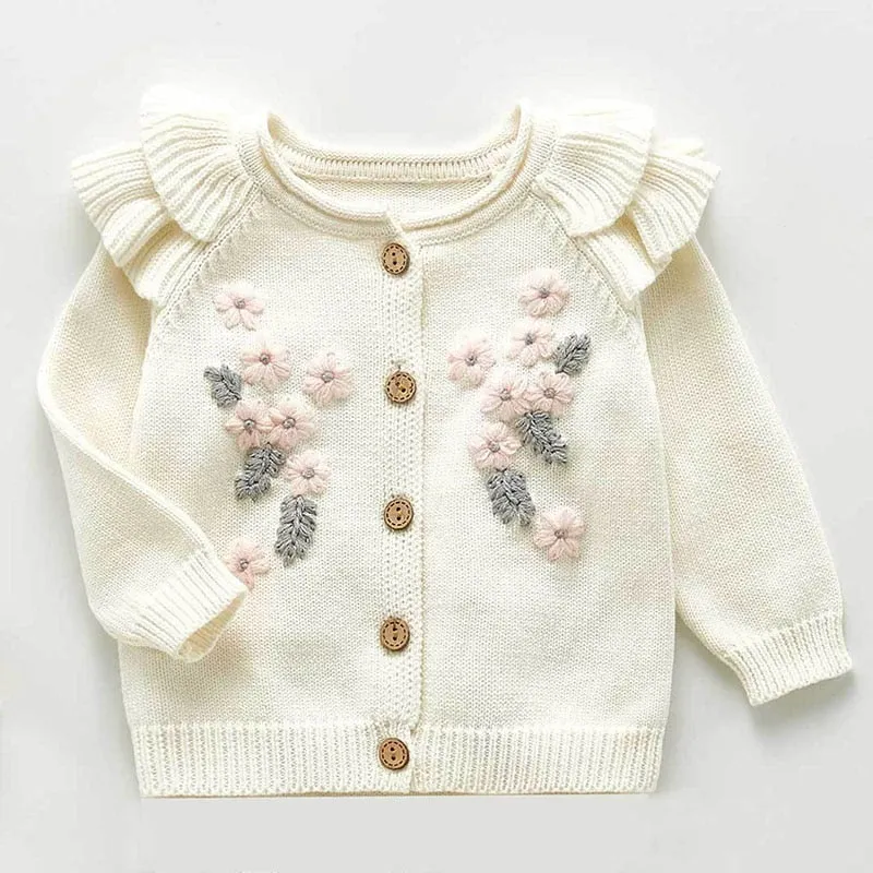 Knitted Flower Coat