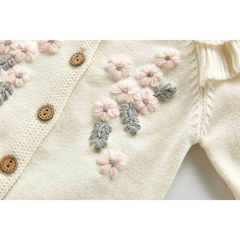 Knitted Flower Coat