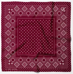 Last Chance Textiles: Cotton Daisy Bandana - Sangria