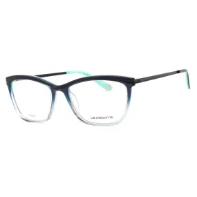 Liz Claiborne L 638 Eyeglasses Shiny Blue Grey / Clear Lens