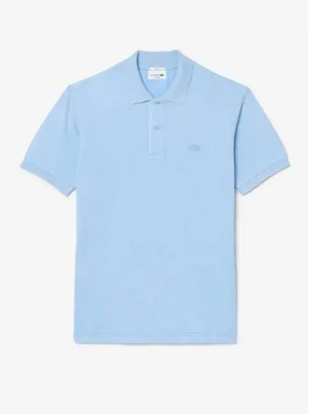 Logo Applique Polo Shirt Blue