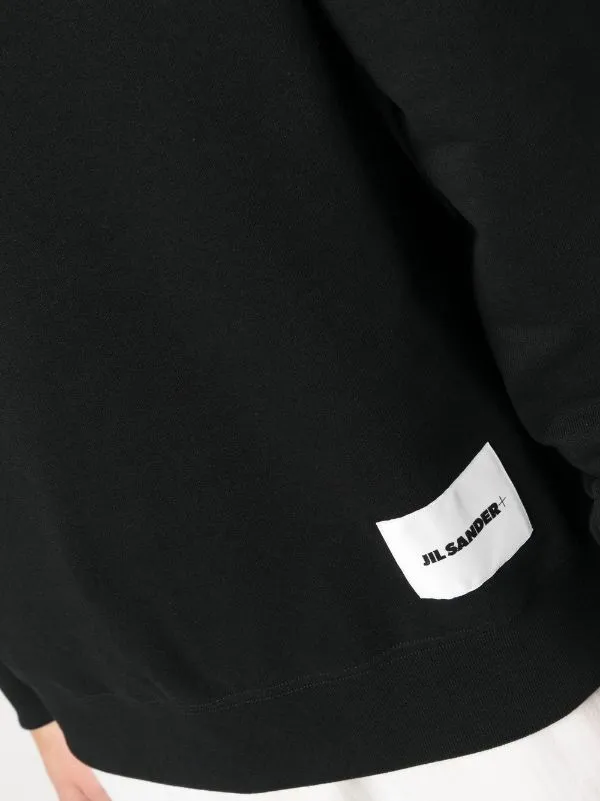 LOGO-PATCH DRAWSTRING HOODIE