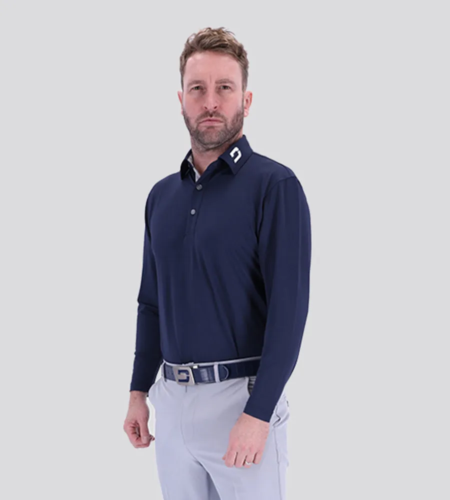 LONG SLEEVE TOUR POLO NAVY