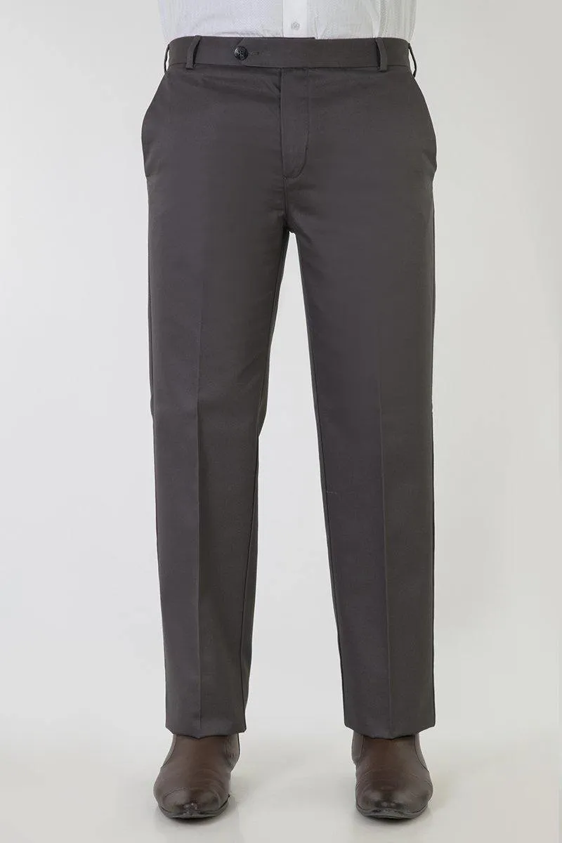 Men's Semi Formal Smart Fit No Iron Cotton Trousers