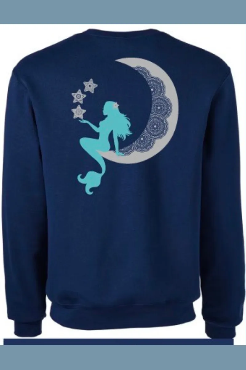 Mermaid Mandala Moon Long Sleeve