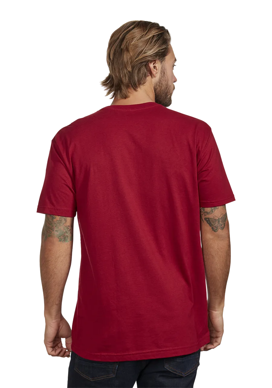 OG Script Eco-Repreve® T-Shirt - Cardinal / White