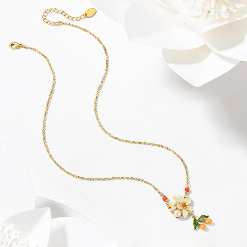 Orange Blossom Necklace