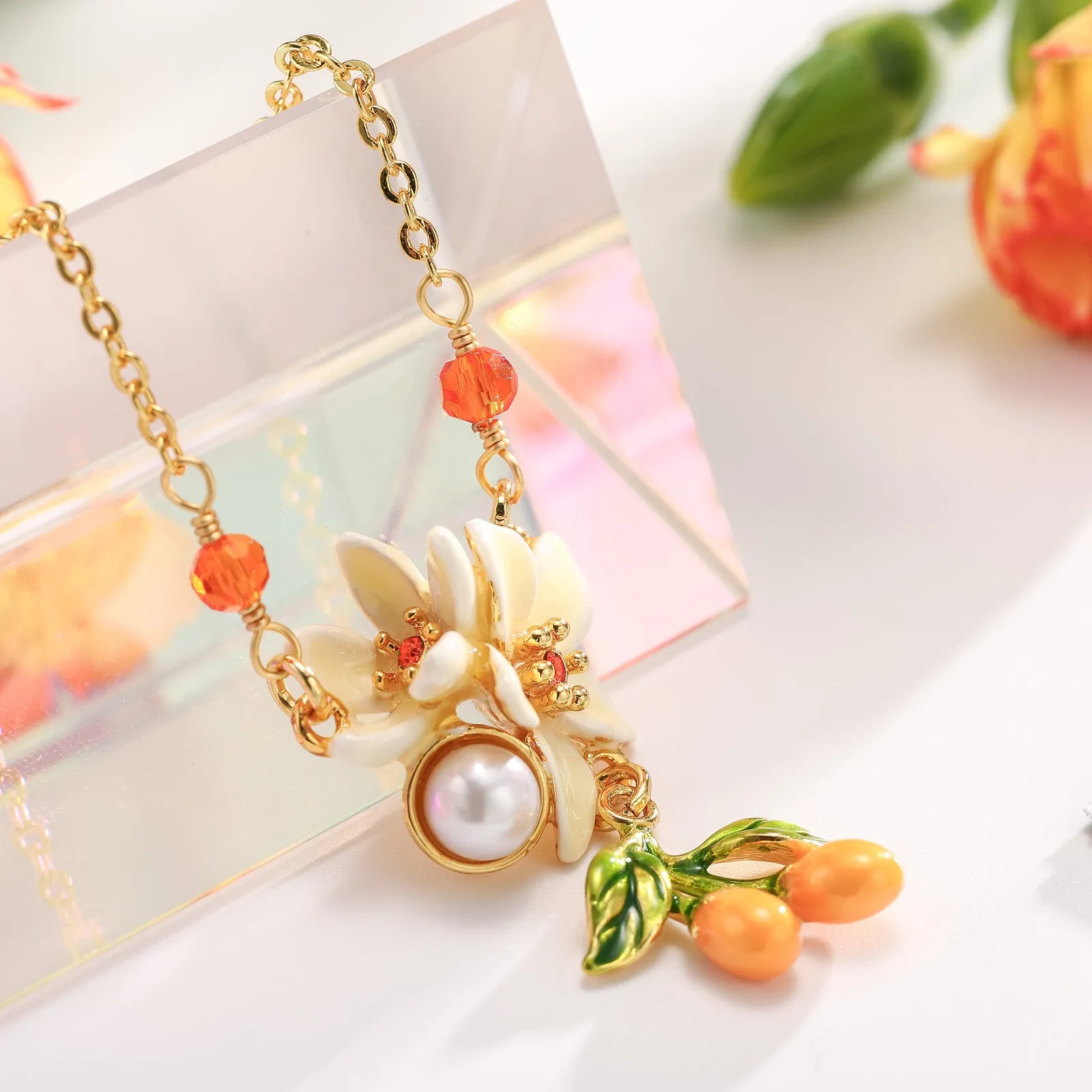 Orange Blossom Necklace