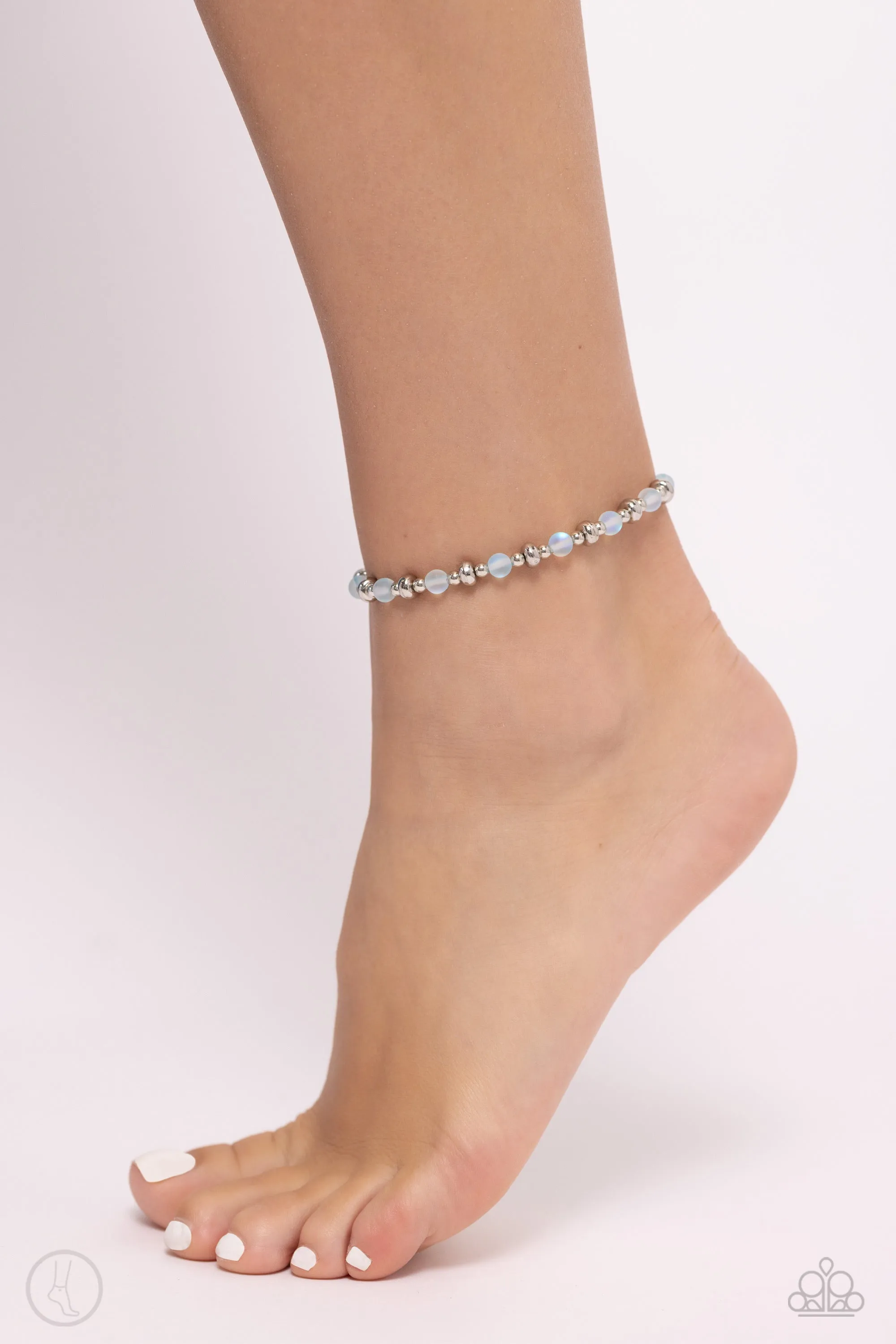 Paparazzi DEW or Die Blue Anklet Bracelet