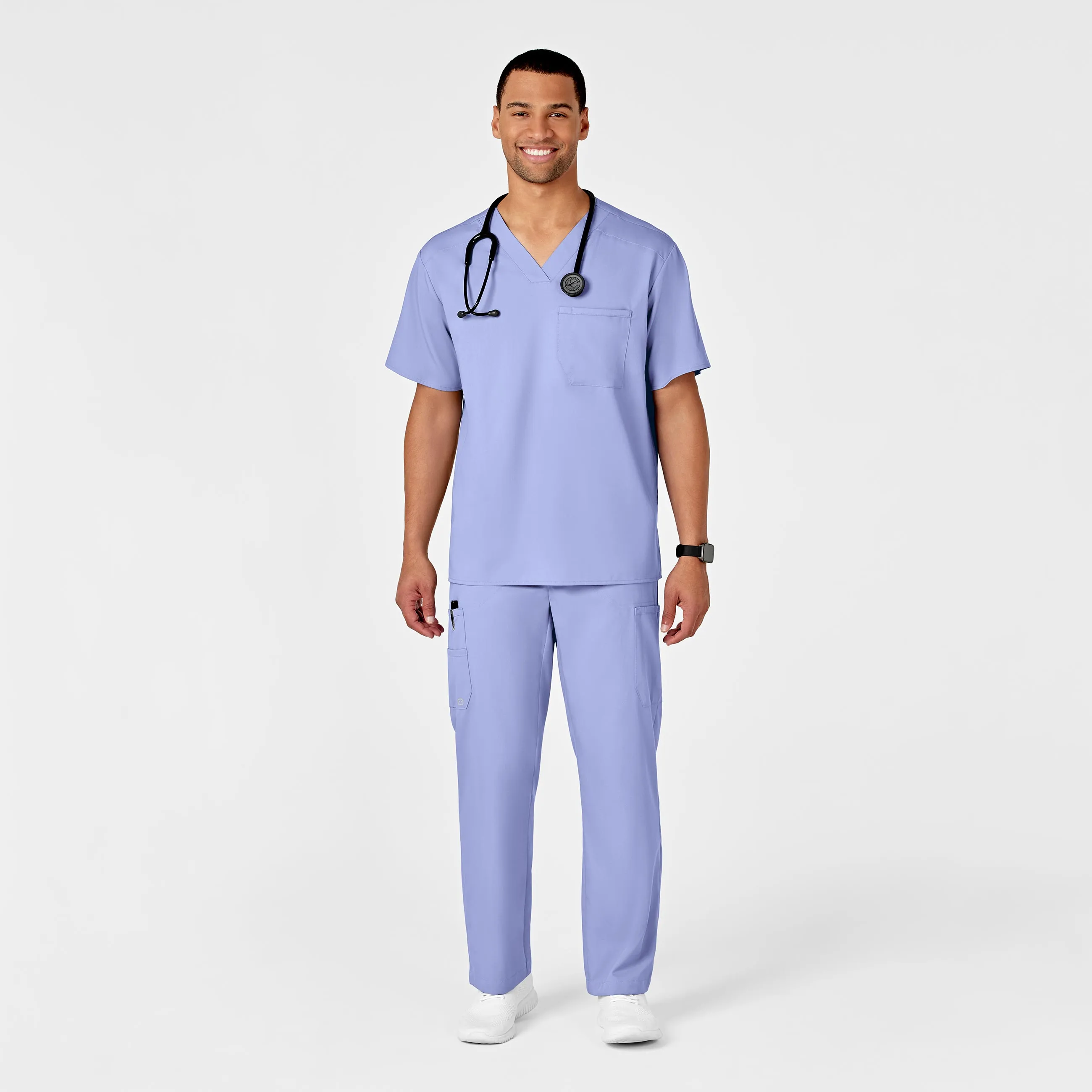 PRO Men's Cargo Scrub Pant - Ceil Blue