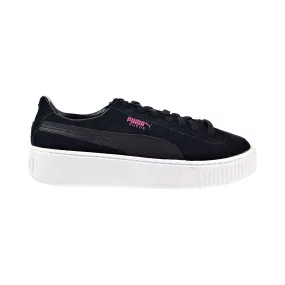 Puma Suede Platform Big Kids' Shoes Puma Black-White