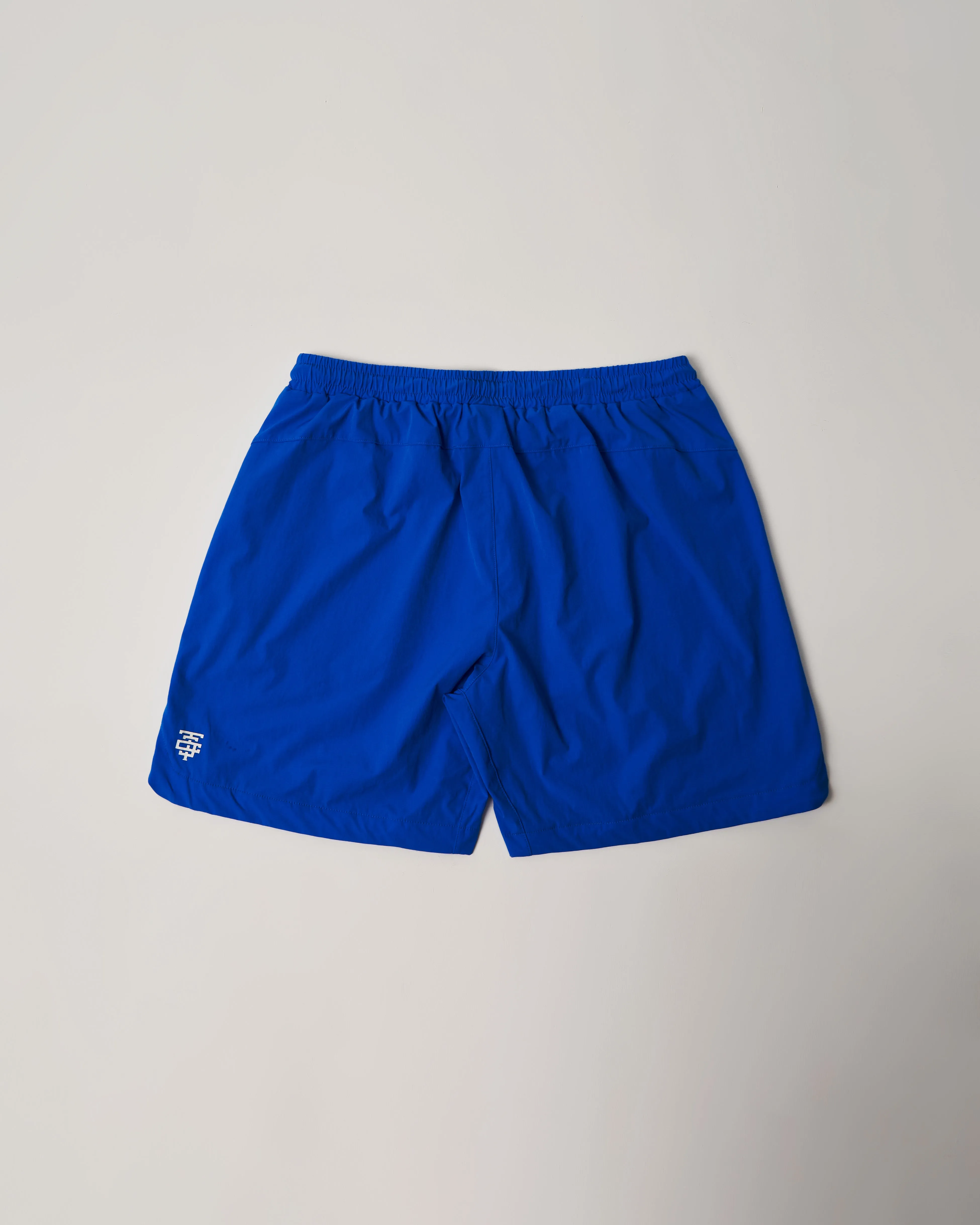 Quad Logo Side Slit Stretch Shorts