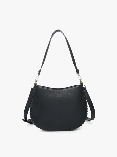 Raquel Whipstitch Trim Saddle Bag