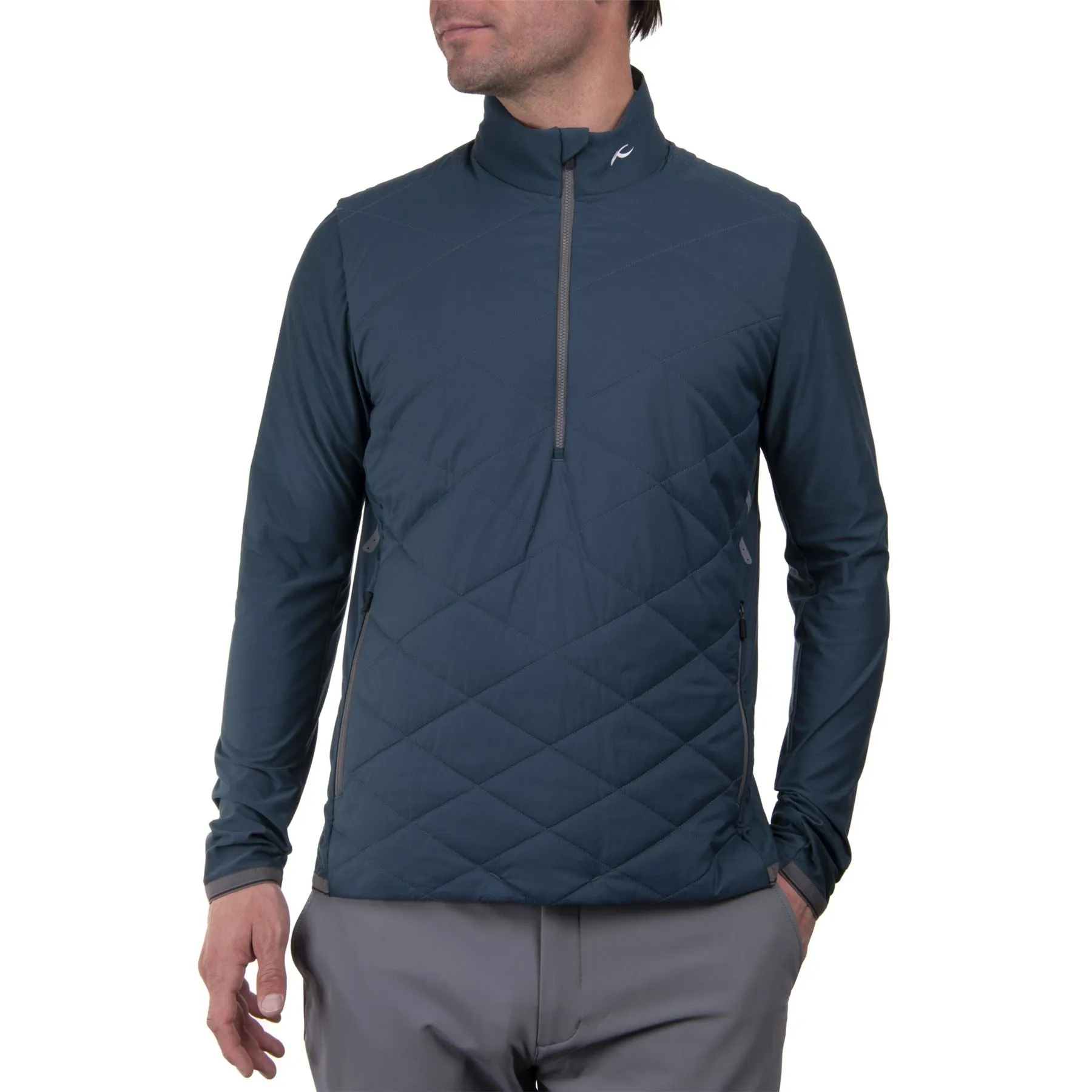 Release Half Zip Regular Fit Hybrid Jacket Petrol Blue - AW23