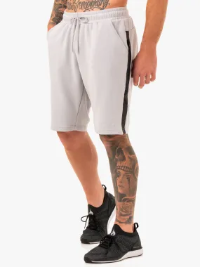 Restore Fleece Track Short - Snow Grey