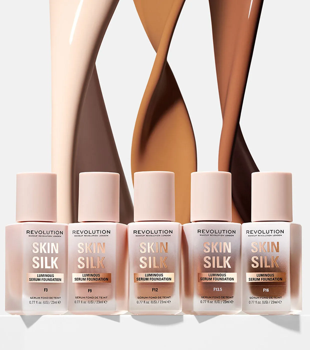 Revolution - Base de maquillaje Skin Silk Serum Foundation - F12