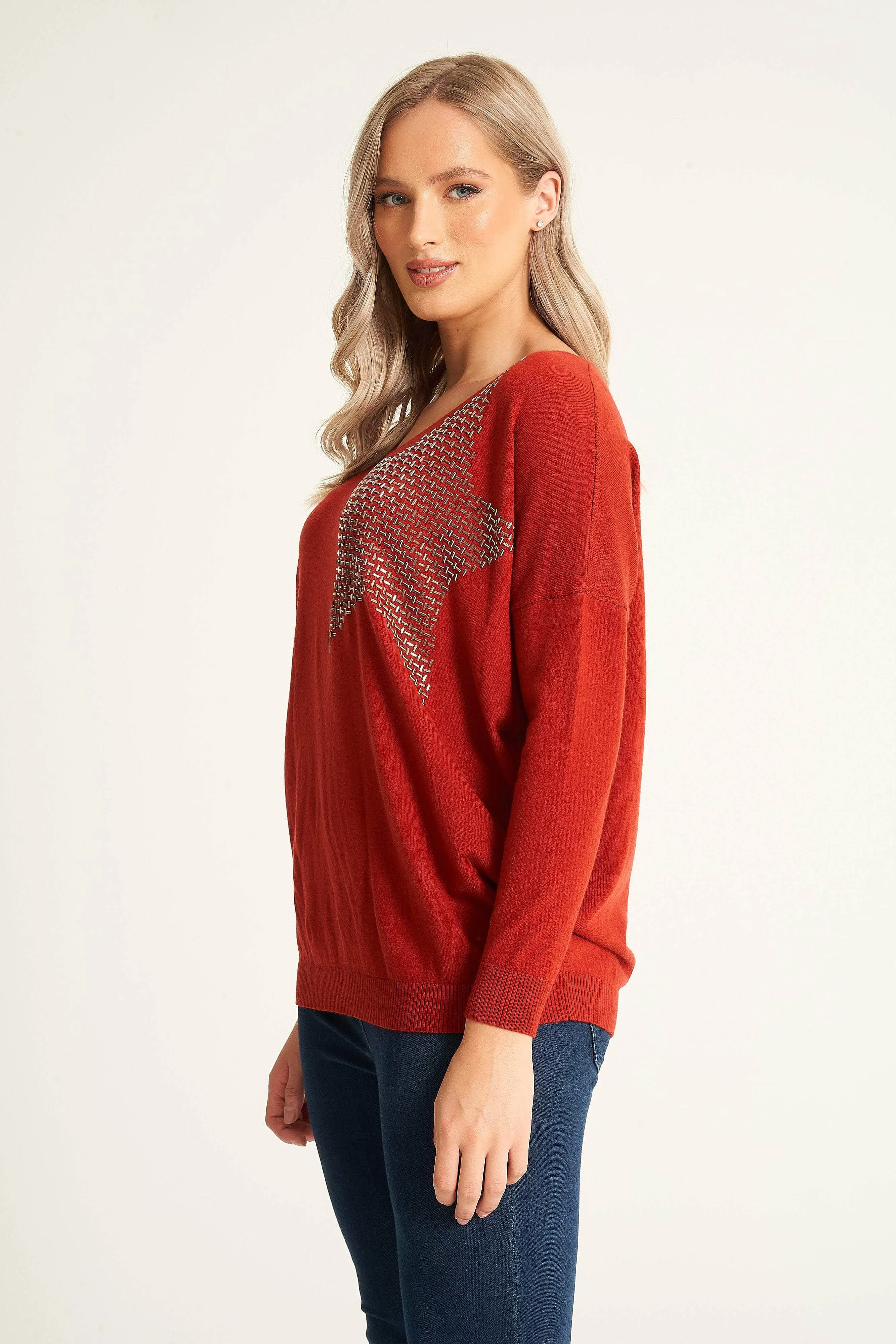 Saloos Batwing Star Jumper