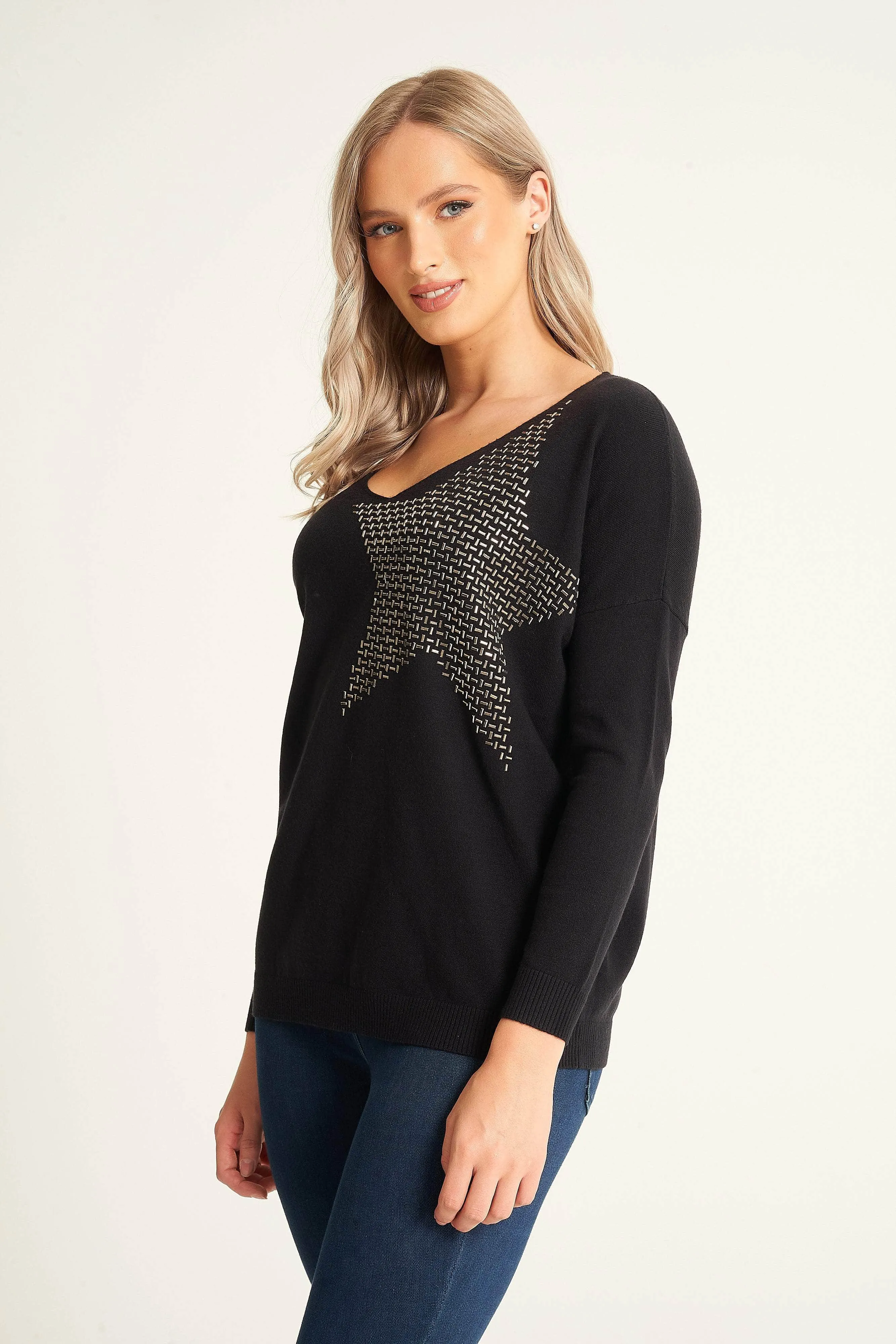 Saloos Batwing Star Jumper