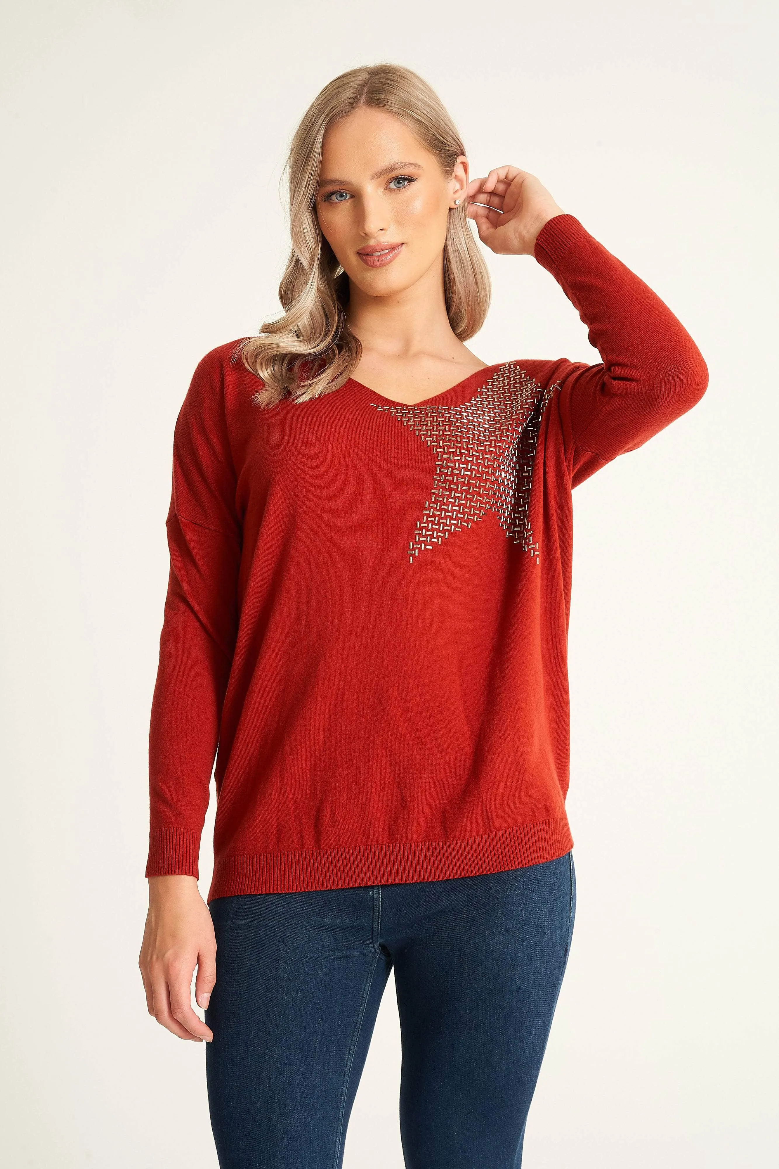 Saloos Batwing Star Jumper