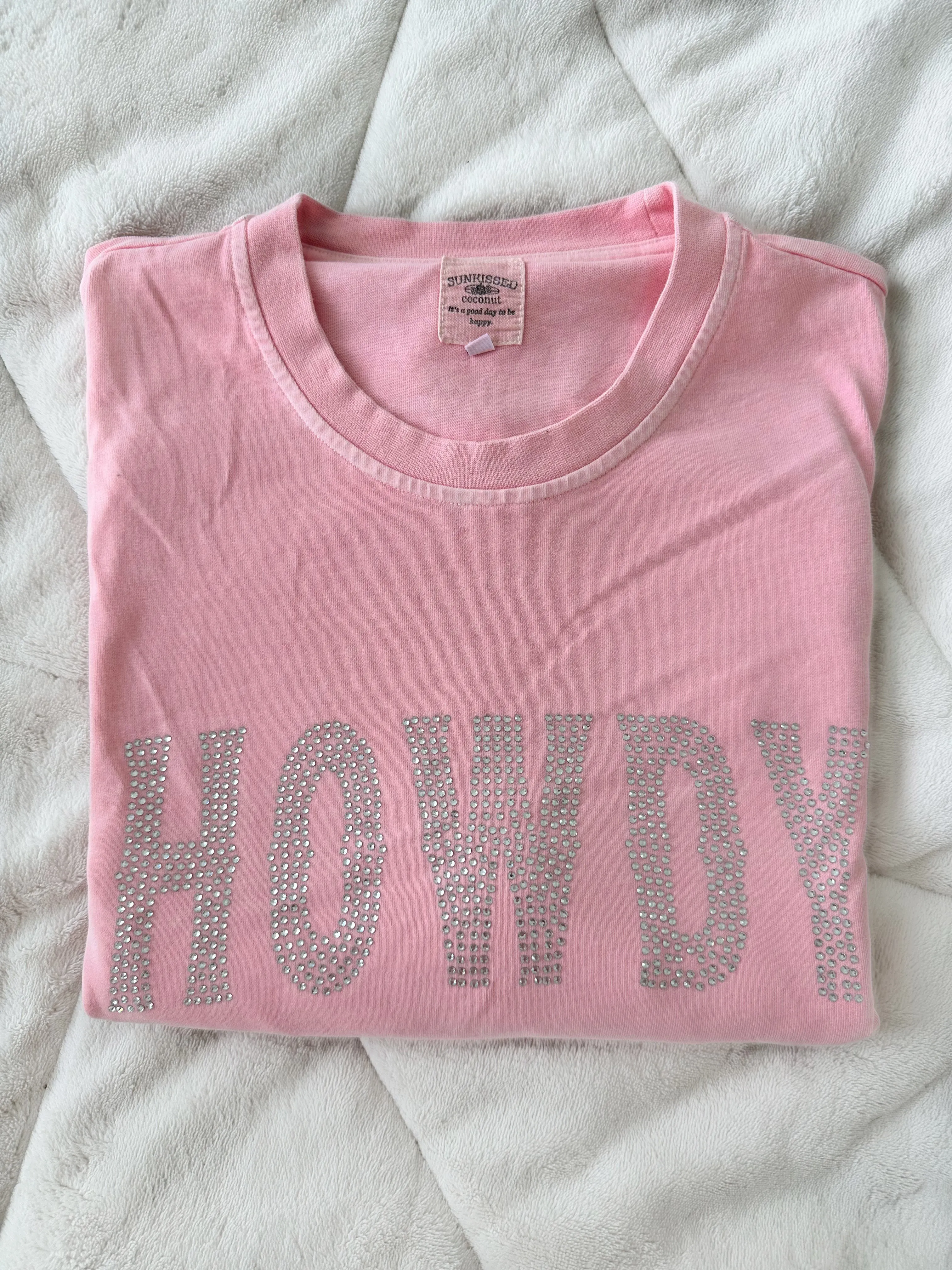 SILVER RHINESTONE HOWDY TEE