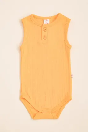 Sleeveless Onesie - Pastel Orange