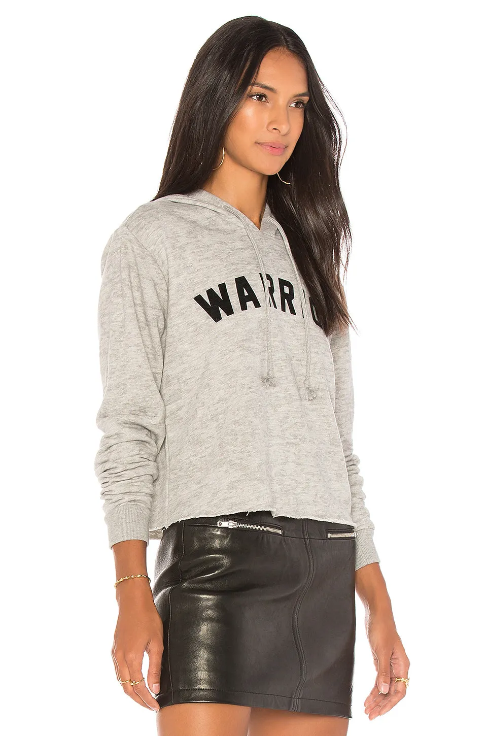 Spiritual Gangster Warrior Arch Crop Hoodie Sweater