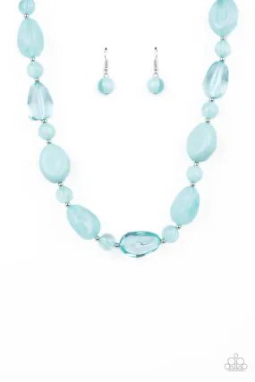 Staycation Stunner - Blue Paparazzi Necklace