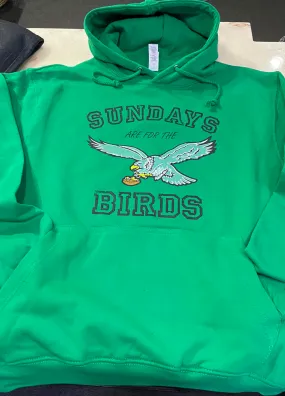 Sundays are for The Birds OG- Kelly Green Hoodie