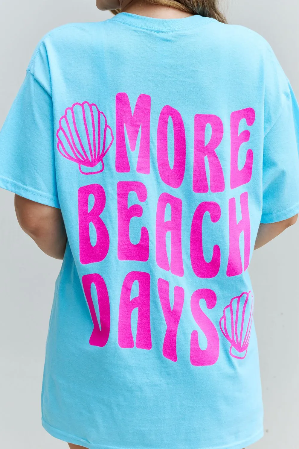 Sweet Claire More Beach Days Oversized Graphic T-Shirt