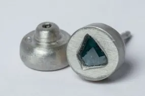 Tiny Stud Earring (0.1 CT, Blue Diamond Slab, MA BDIA)