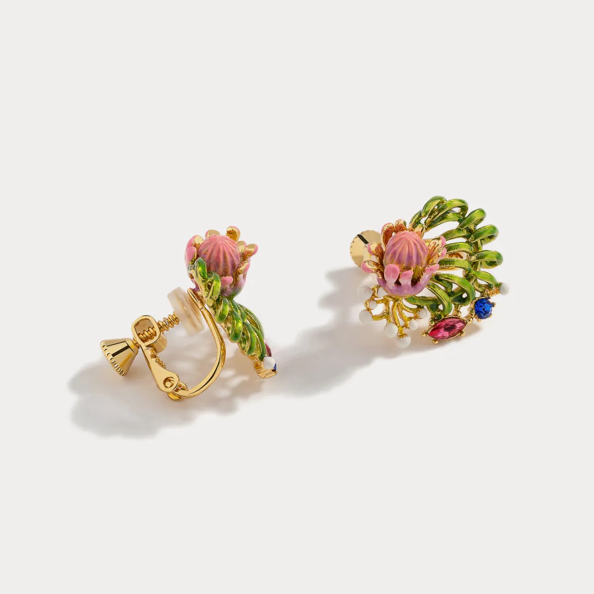 Tropical Flower Earrings