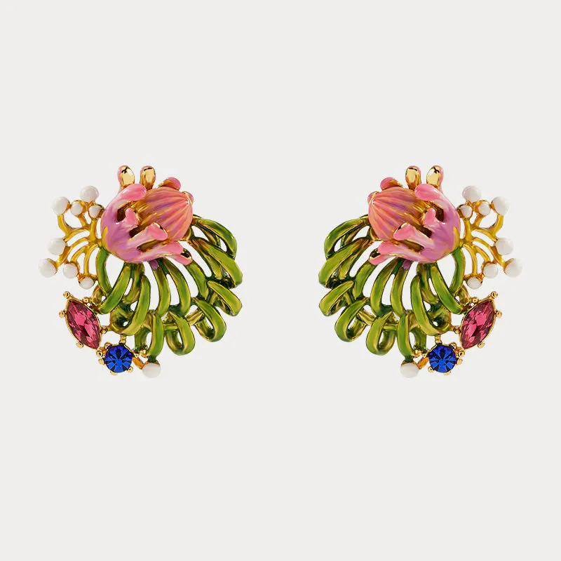 Tropical Flower Earrings