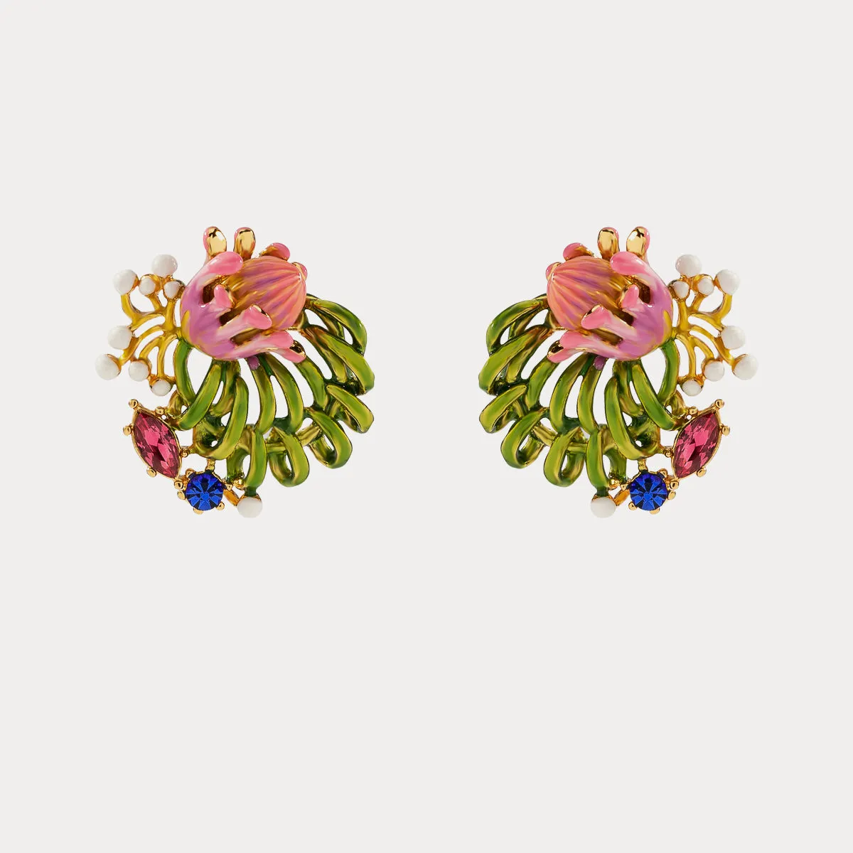 Tropical Flower Earrings