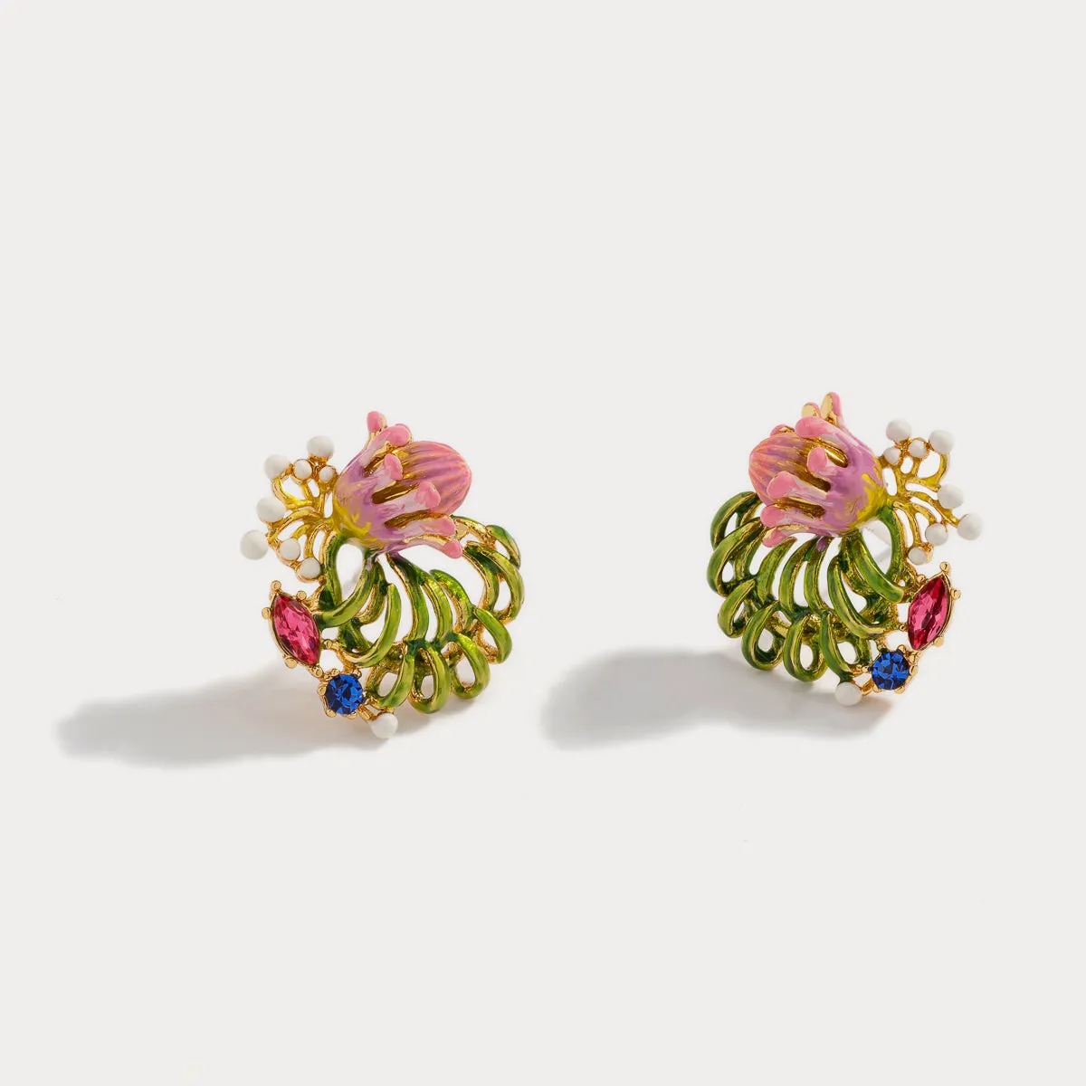 Tropical Flower Earrings