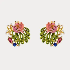 Tropical Flower Earrings