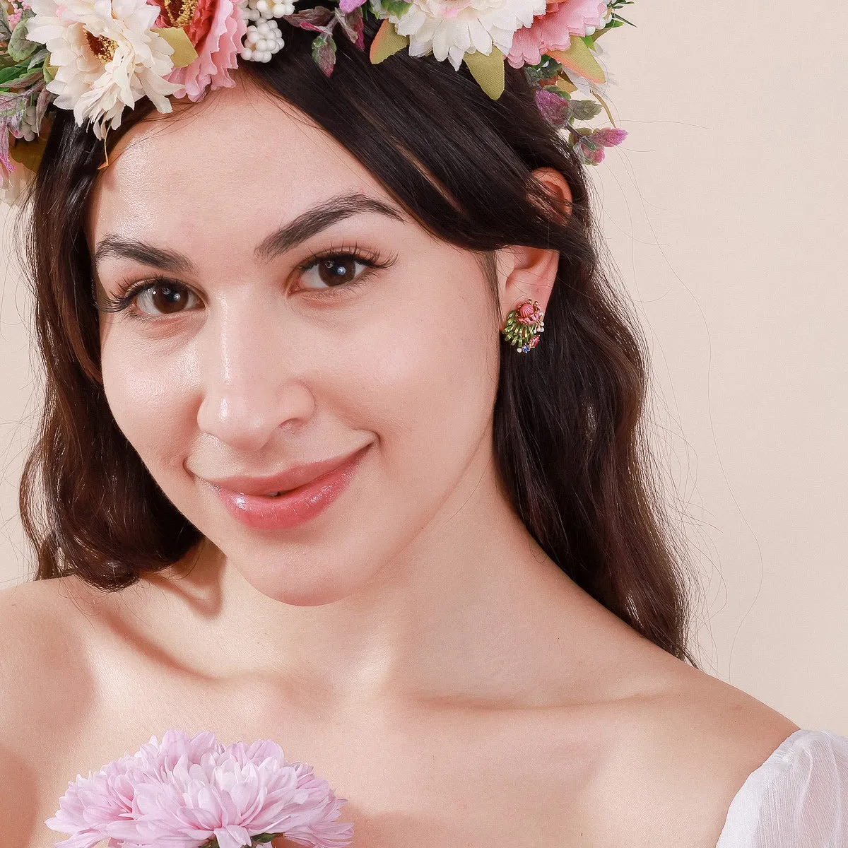 Tropical Flower Earrings