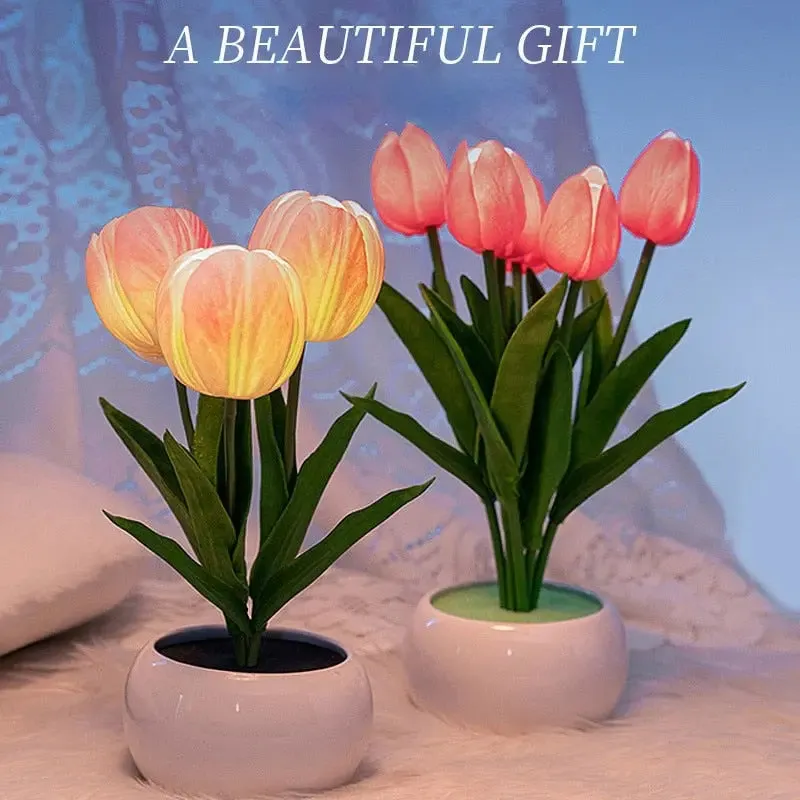 Tulips Table Lamp Led - Moon