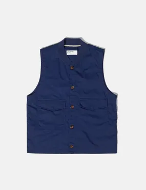 Universal Works Watchman Waistcoat - Navy Blue