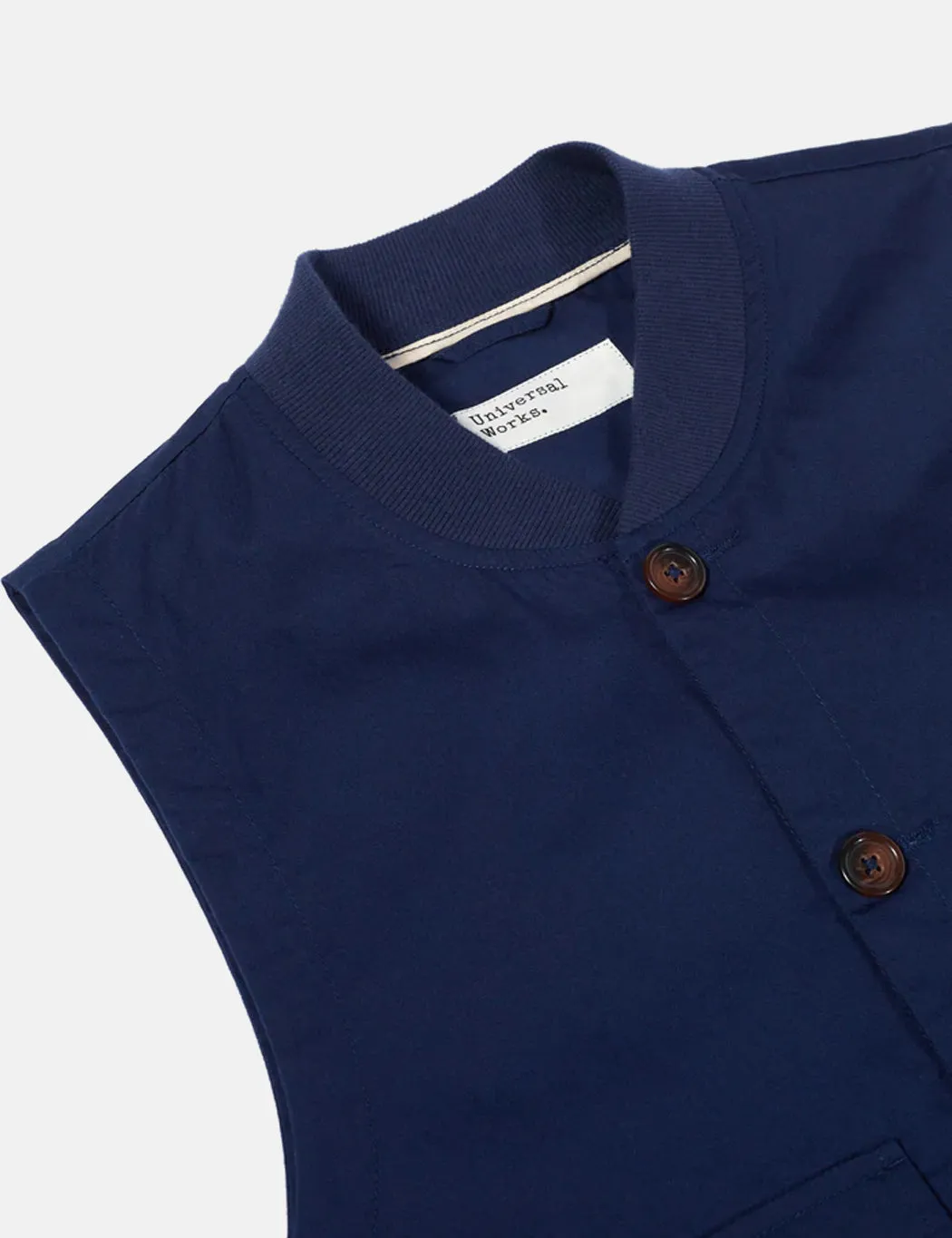 Universal Works Watchman Waistcoat - Navy Blue