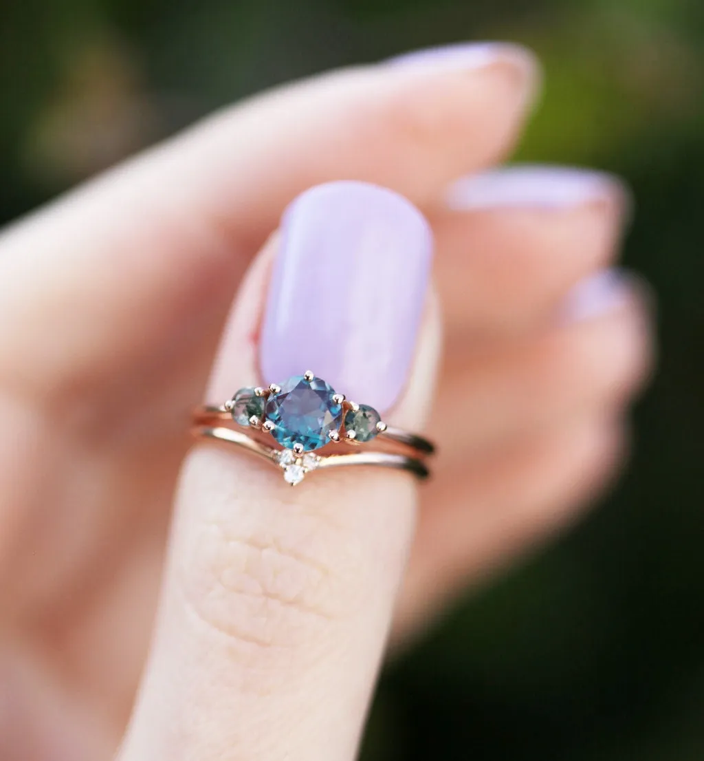 Vania Alexandrite Ring Set