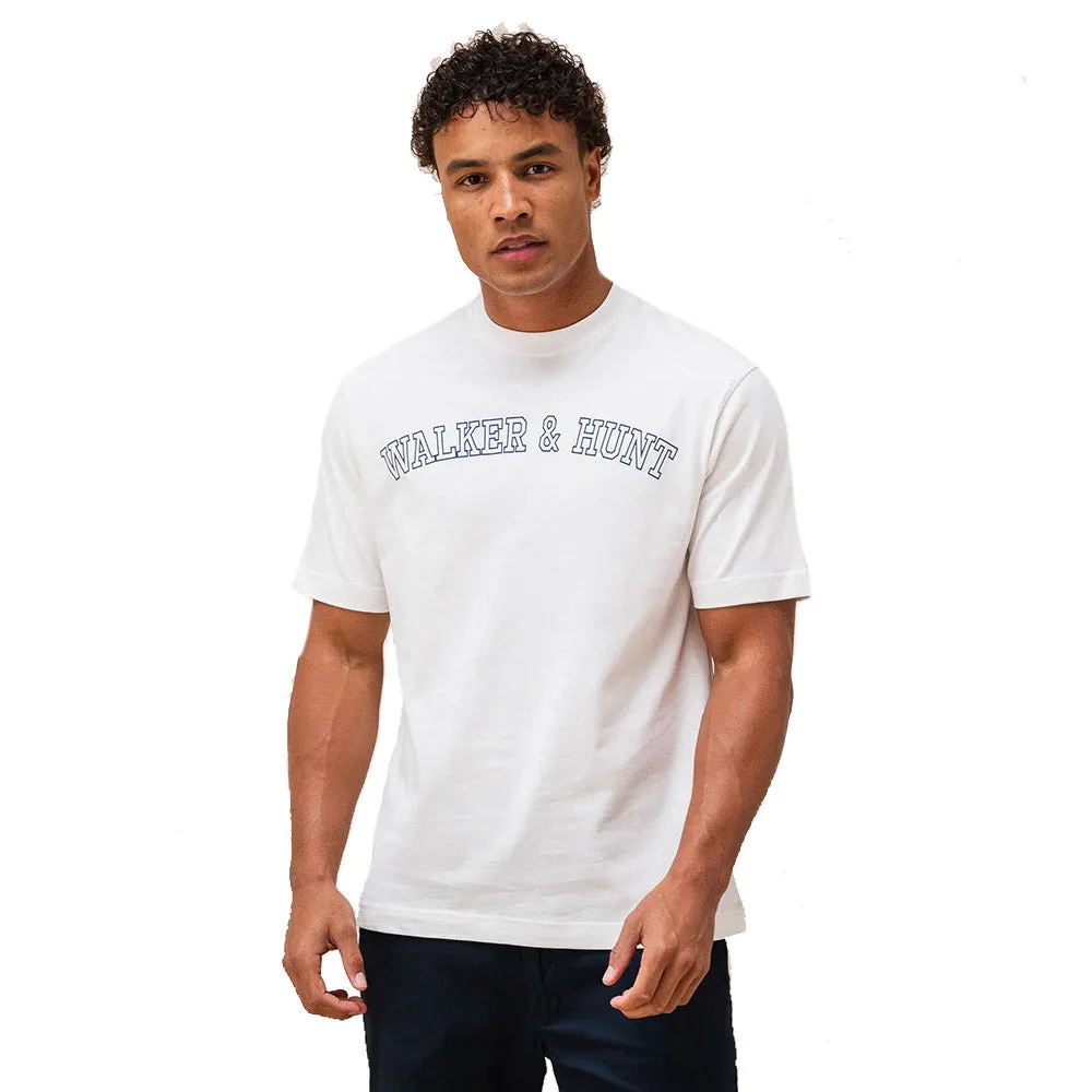 Walker & Hunt - Refined Emblem Tee White