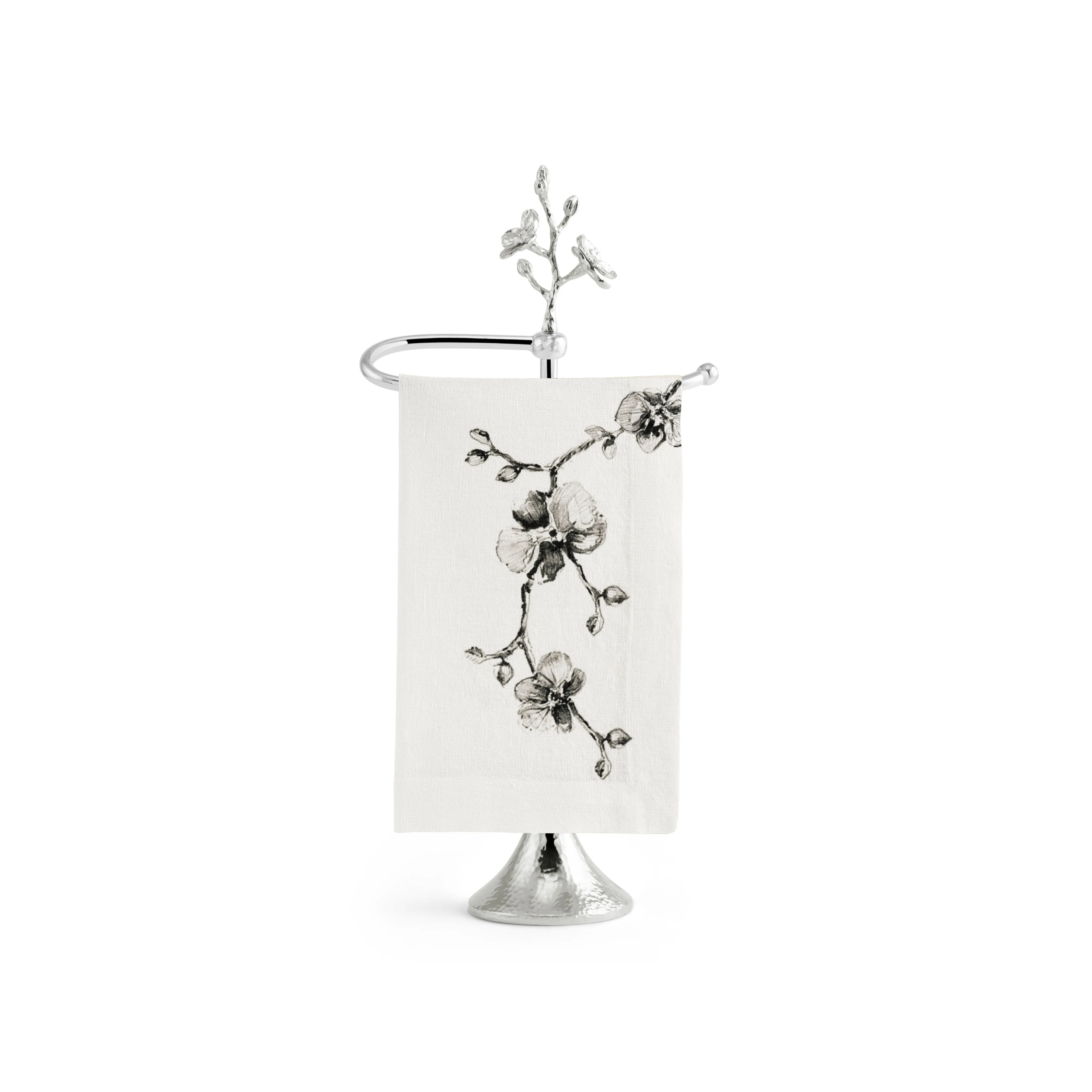 White Orchid Fingertip Towel Stand