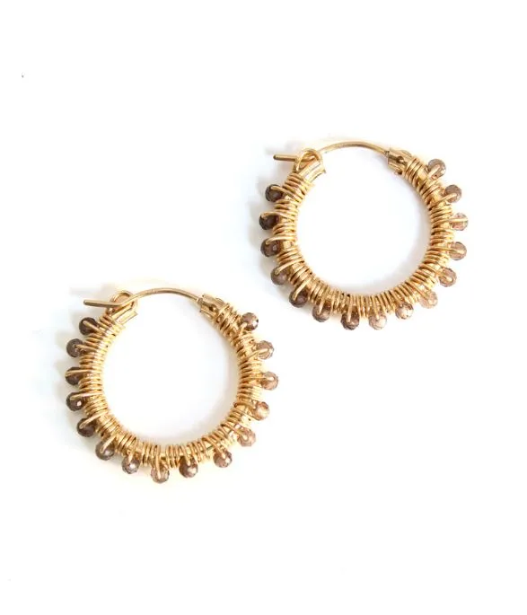 Winona Gemstone Hoops